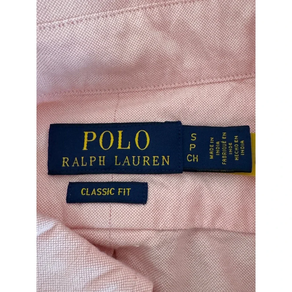Polo Ralph Lauren Paris Olympics Oxford Shirt Mens Small Pink